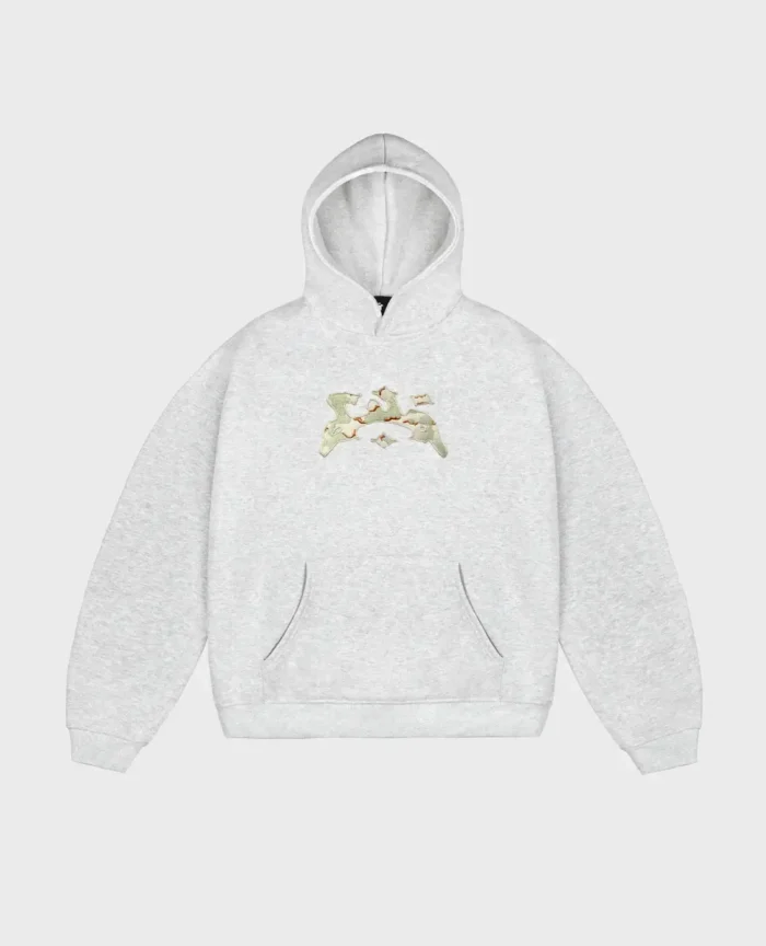 Divin By Divin Grey Camo Curb Hoodie