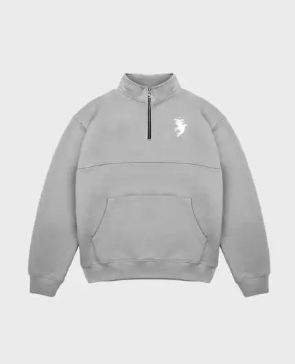 Divin By Divin Grey Double Angel Halfzip