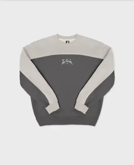 Divin By Divin Grey Wavy Crewneck